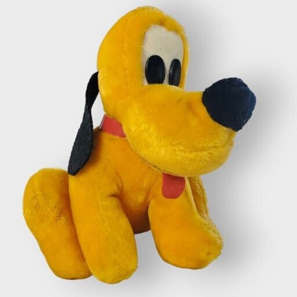 Disney Parks Pluto Sitting Plush Mouseketoy Stuff Animal Disney World Vintage